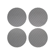 2014-2019 Corvette Vinyl Wheel Center Cap Overlays - Silver Carbon Fiber - CA-78511-Corvette-Store-Online