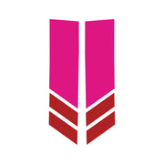 2014-2019 Corvette Stripe Winglets Matte Pink Matte Red - CA-78530-Corvette-Store-Online