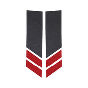 2014-2019 Corvette Stripe Winglets Gloss Carbon Flash Matte Red - CA-78540-Corvette-Store-Online