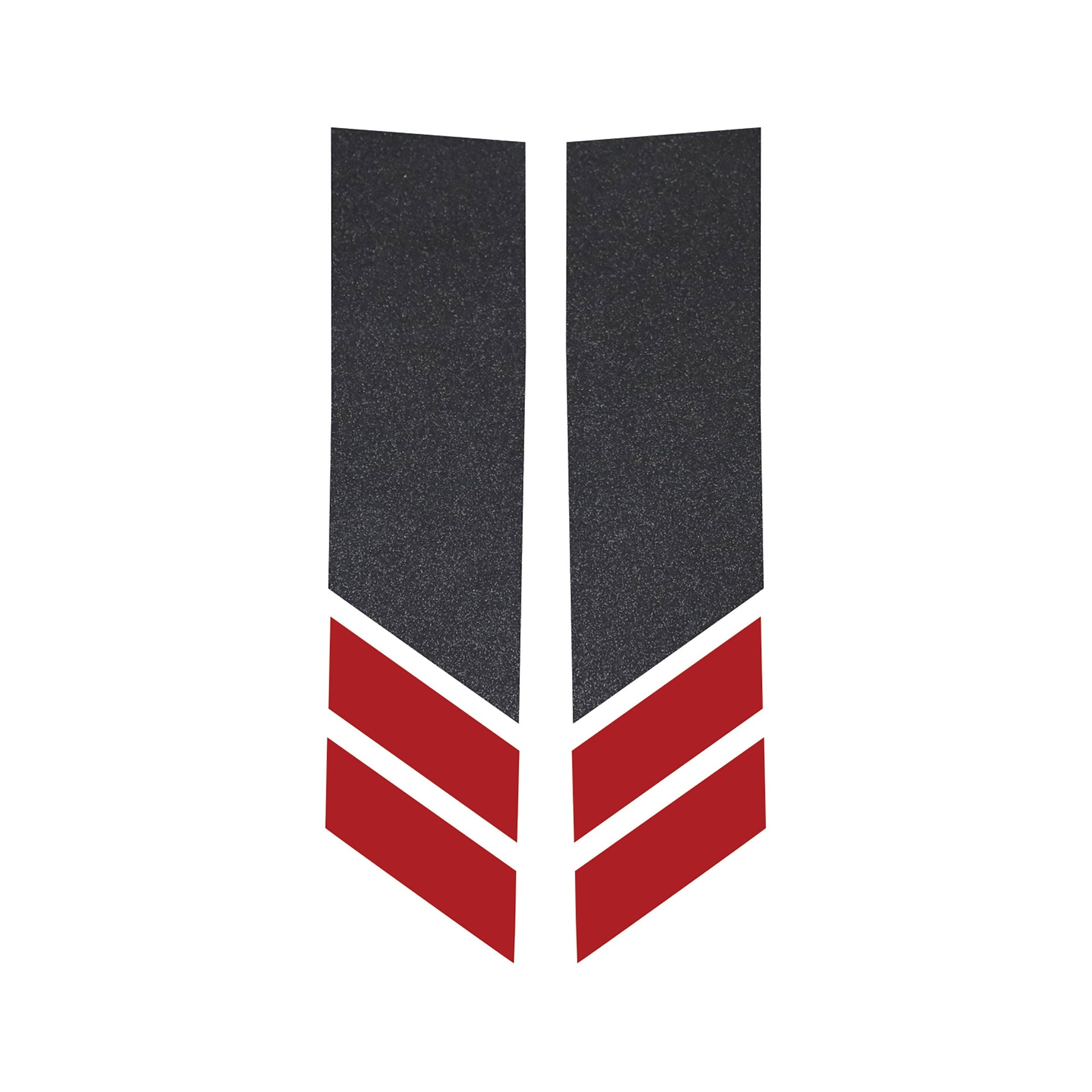 2014-2019 Corvette Stripe Winglets Gloss Carbon Flash Matte Red - CA-78540-Corvette-Store-Online