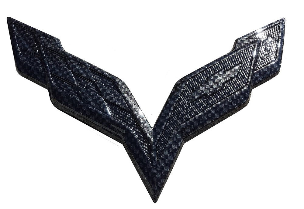 2014-2019 Corvette LED Hydro Carbon Emblem Lighting Rear Only W/ White LEDS - CA-78561-Corvette-Store-Online