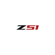 2014-2019 Corvette Z51 Steering Wheel Decal Gloss Black Z Gloss Red 51 - CA-78573-Corvette-Store-Online