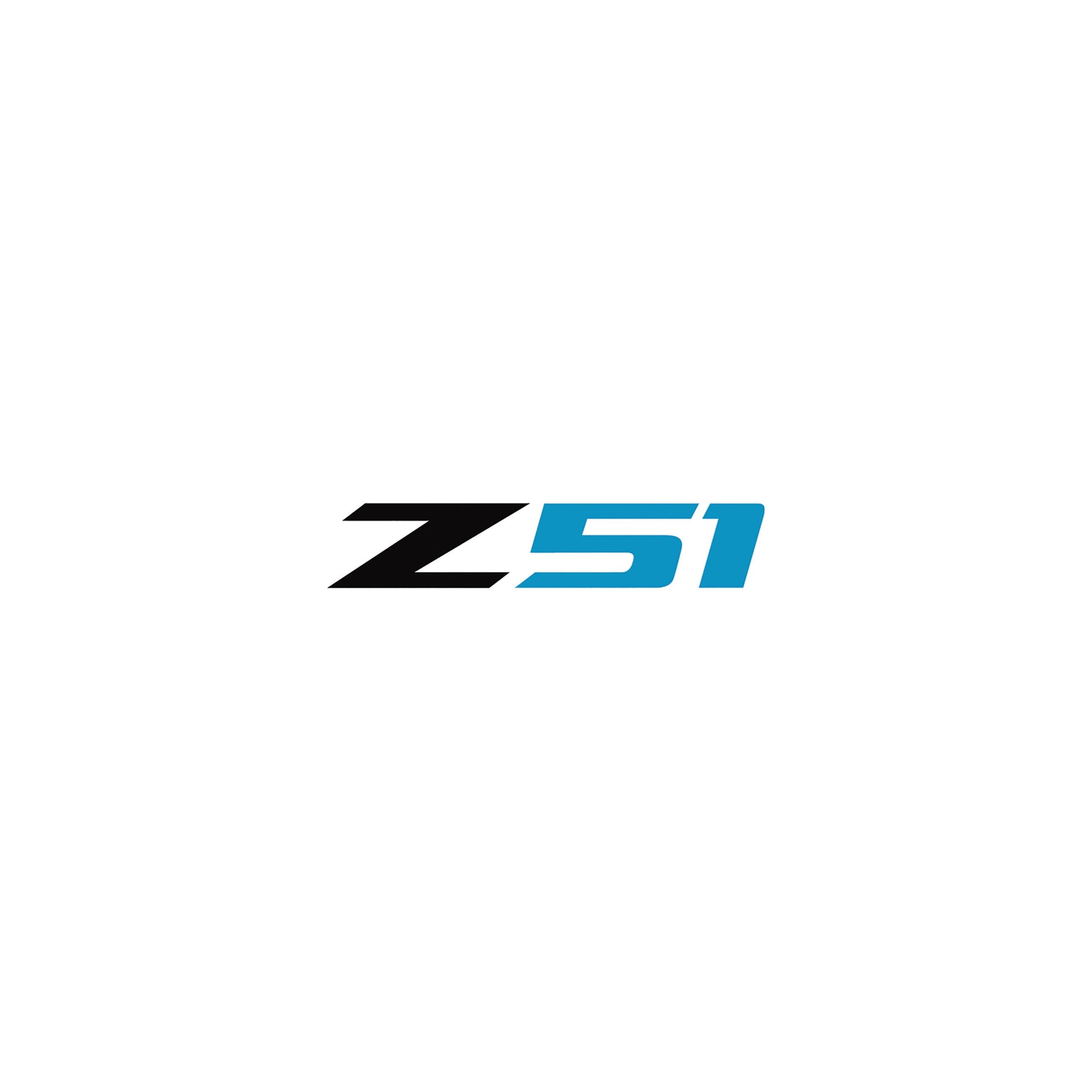 2014-2019 Corvette Z51 Steering Wheel Decal Gloss Black Z Gloss Tension Blue 51 - CA-78575-Corvette-Store-Online