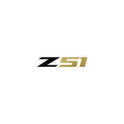 2014-2019 Corvette Z51 Steering Wheel Decal Gloss Black Z Gloss Metallic Gold 51 - CA-78576-Corvette-Store-Online