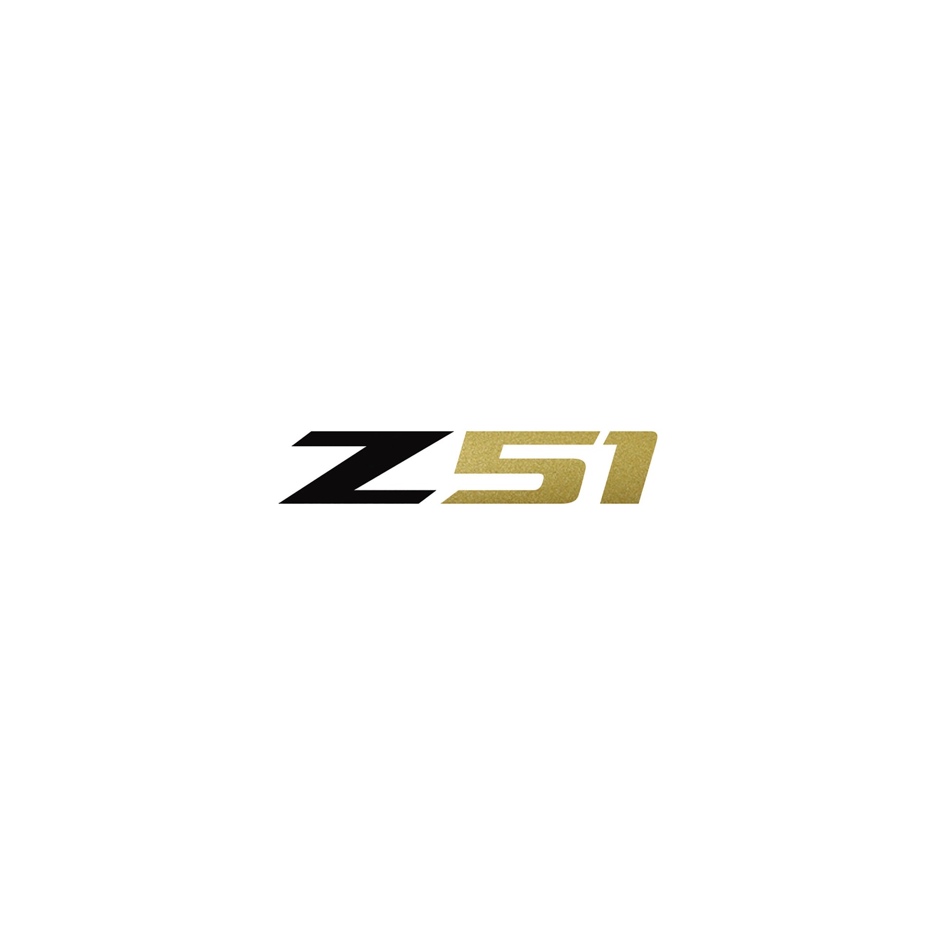 2014-2019 Corvette Z51 Steering Wheel Decal Gloss Black Z Gloss Metallic Gold 51 - CA-78576-Corvette-Store-Online