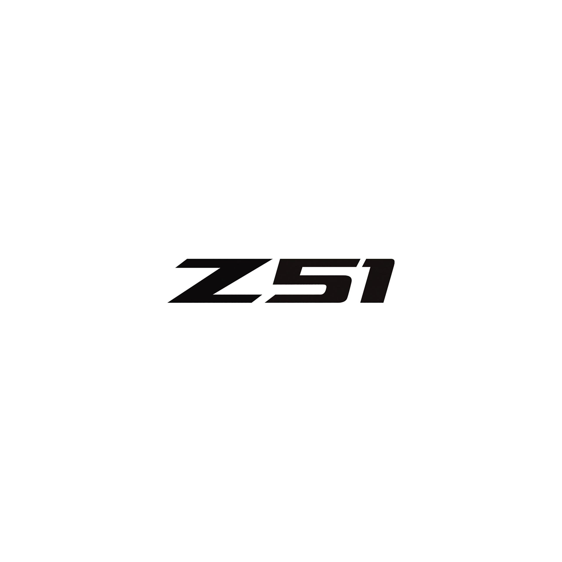 2014-2019 Corvette Z51 Steering Wheel Decal Gloss Black Z Matte Black 51 - CA-78577-Corvette-Store-Online