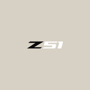 2014-2019 Corvette Z51 Steering Wheel Decal Gloss Black Z Matte White 51 - CA-78578-Corvette-Store-Online