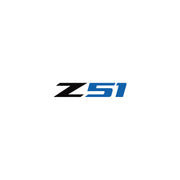 2014-2019 Corvette Z51 Steering Wheel Decal Gloss Black Z Matte Blue 51 - CA-78581-Corvette-Store-Online