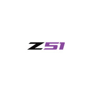 2014-2019 Corvette Z51 Steering Wheel Decal Gloss Black Z Matte Purple 51 - CA-78583-Corvette-Store-Online