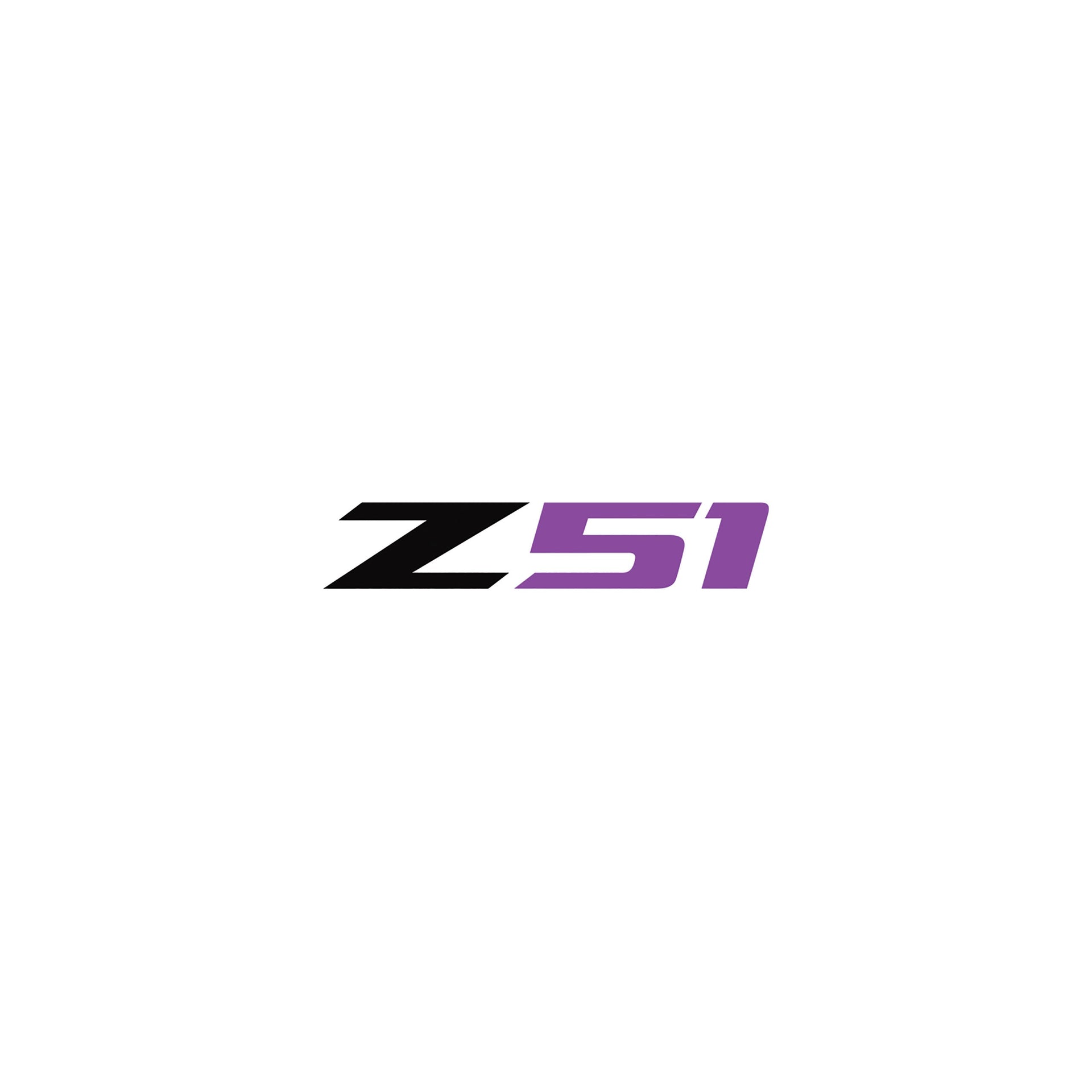 2014-2019 Corvette Z51 Steering Wheel Decal Gloss Black Z Matte Purple 51 - CA-78583-Corvette-Store-Online