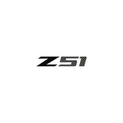 2014-2019 Corvette Z51 Steering Wheel Decal Gloss Black Z Black Carbon Fiber 51 - CA-78584-Corvette-Store-Online