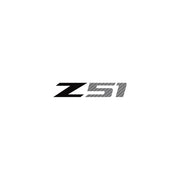 2014-2019 Corvette Z51 Steering Wheel Decal Gloss Black Z Silver Carbon Fiber 51 - CA-78585-Corvette-Store-Online