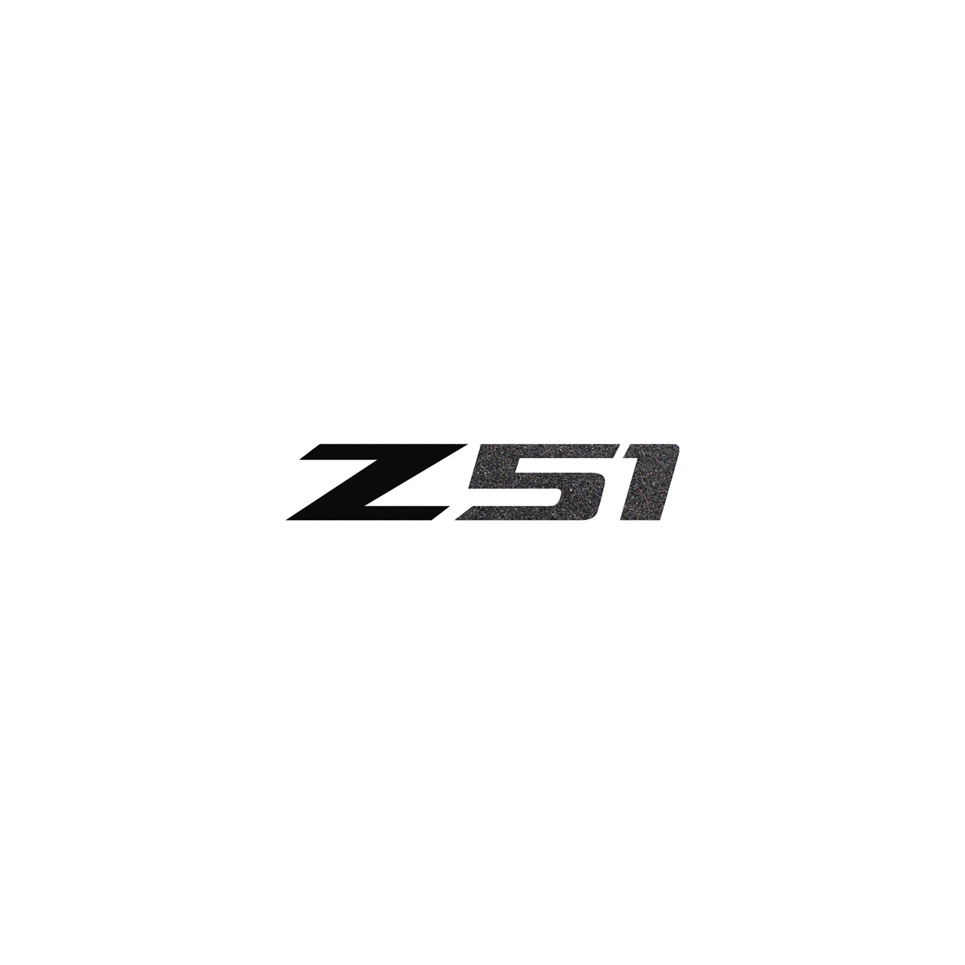 2014-2019 Corvette Z51 Steering Wheel Decal Gloss Black Z Black Suede 51 - CA-78587-Corvette-Store-Online