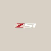 2014-2019 Corvette Z51 Steering Wheel Decal Gloss Red Z Gloss White 51 - CA-78595-Corvette-Store-Online
