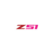2014-2019 Corvette Z51 Steering Wheel Decal Gloss Red Z Gloss Pink 51 - CA-78598-Corvette-Store-Online
