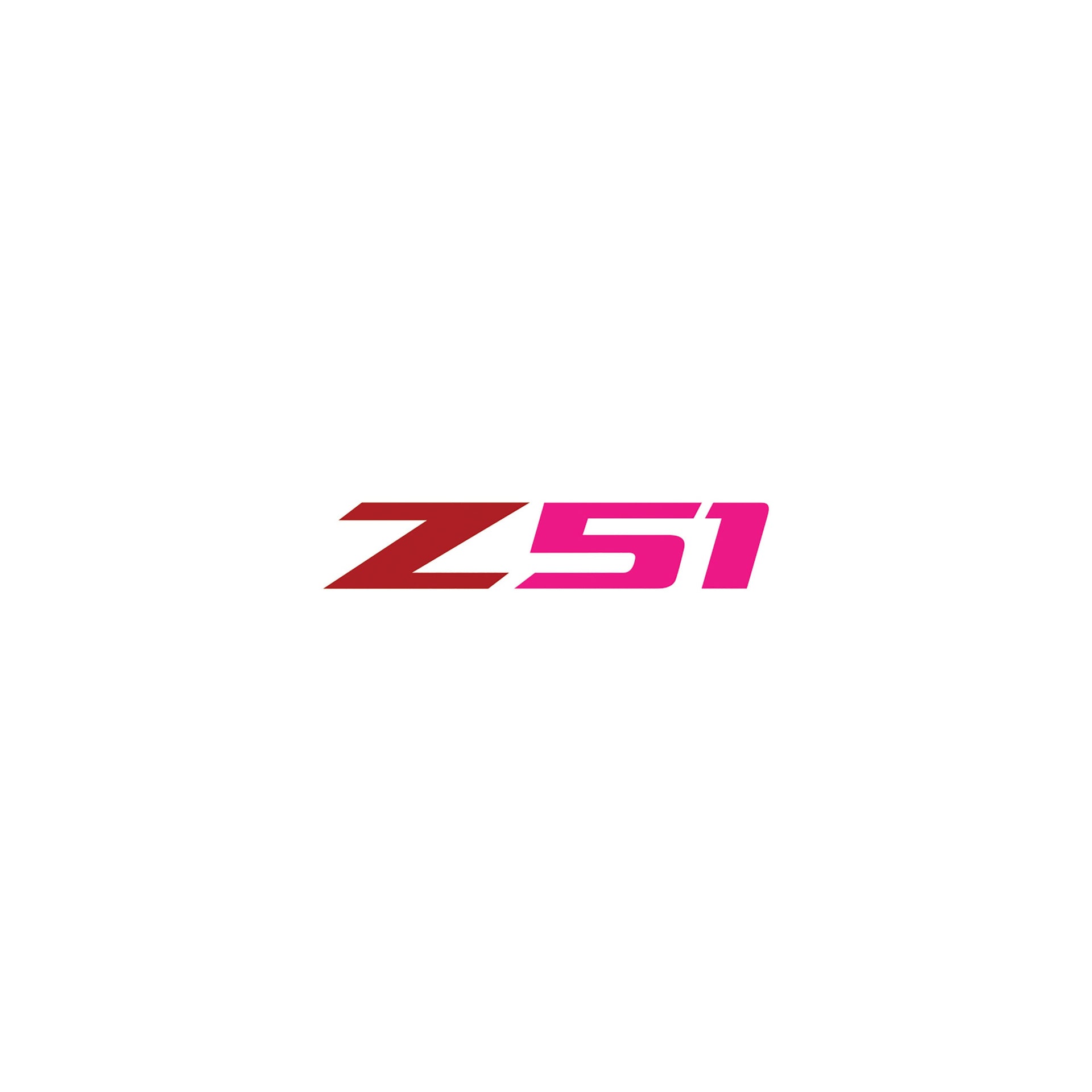 2014-2019 Corvette Z51 Steering Wheel Decal Gloss Red Z Gloss Pink 51 - CA-78598-Corvette-Store-Online