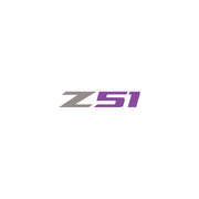 2014-2019 Corvette Z51 Steering Wheel Decal Gloss Silver Z Matte Purple 51 - CA-78610-Corvette-Store-Online