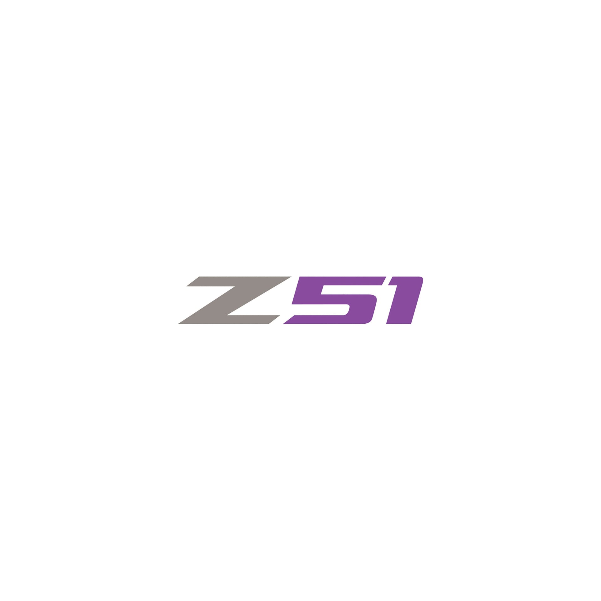2014-2019 Corvette Z51 Steering Wheel Decal Gloss Silver Z Matte Purple 51 - CA-78610-Corvette-Store-Online