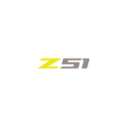 2014-2019 Corvette Z51 Steering Wheel Decal Gloss Yellow Z Gloss Silver 51 - CA-78617-Corvette-Store-Online