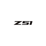 2014-2019 Corvette Z51 Steering Wheel Decal Matte Black Z Matte Black 51 - CA-78619-Corvette-Store-Online