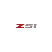2014-2019 Corvette Z51 Steering Wheel Decal Matte Red Z Gloss Silver 51 - CA-78621-Corvette-Store-Online