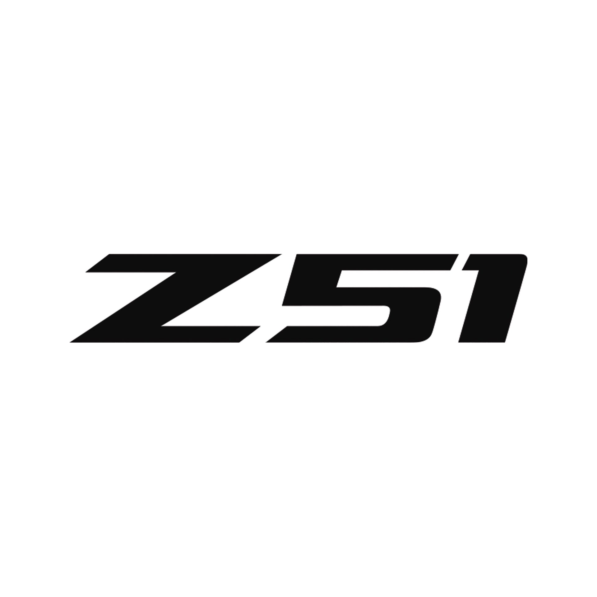 2014-2019 Corvette Z51 Rear Bumper Decal - Single Gloss Black Z Gloss Black 51 - CA-78639-Corvette-Store-Online