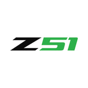 2014-2019 Corvette Z51 Rear Bumper Decal - Single Gloss Black Z Gloss Lime Green 51 - CA-78641-Corvette-Store-Online