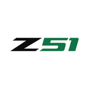 2014-2019 Corvette Z51 Rear Bumper Decal - Single Gloss Black Z Gloss Green 51 - CA-78642-Corvette-Store-Online