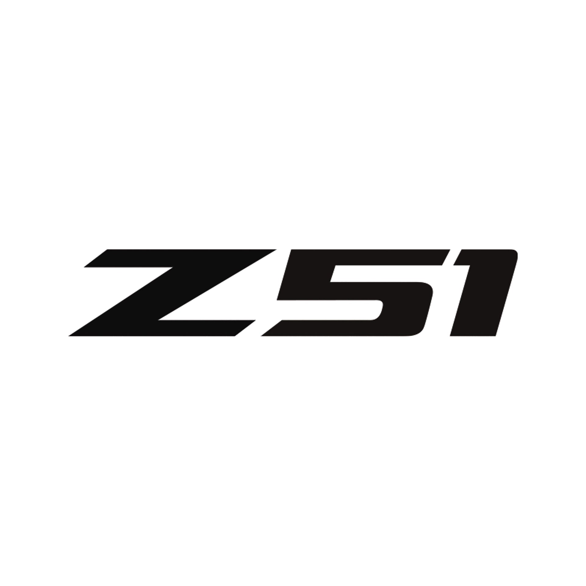 2014-2019 Corvette Z51 Rear Bumper Decal - Single Gloss Black Z Matte Black 51 - CA-78643-Corvette-Store-Online