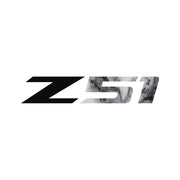 2014-2019 Corvette Z51 Rear Bumper Decal - Single Gloss Black Z Veined Marble 51 - CA-78648-Corvette-Store-Online