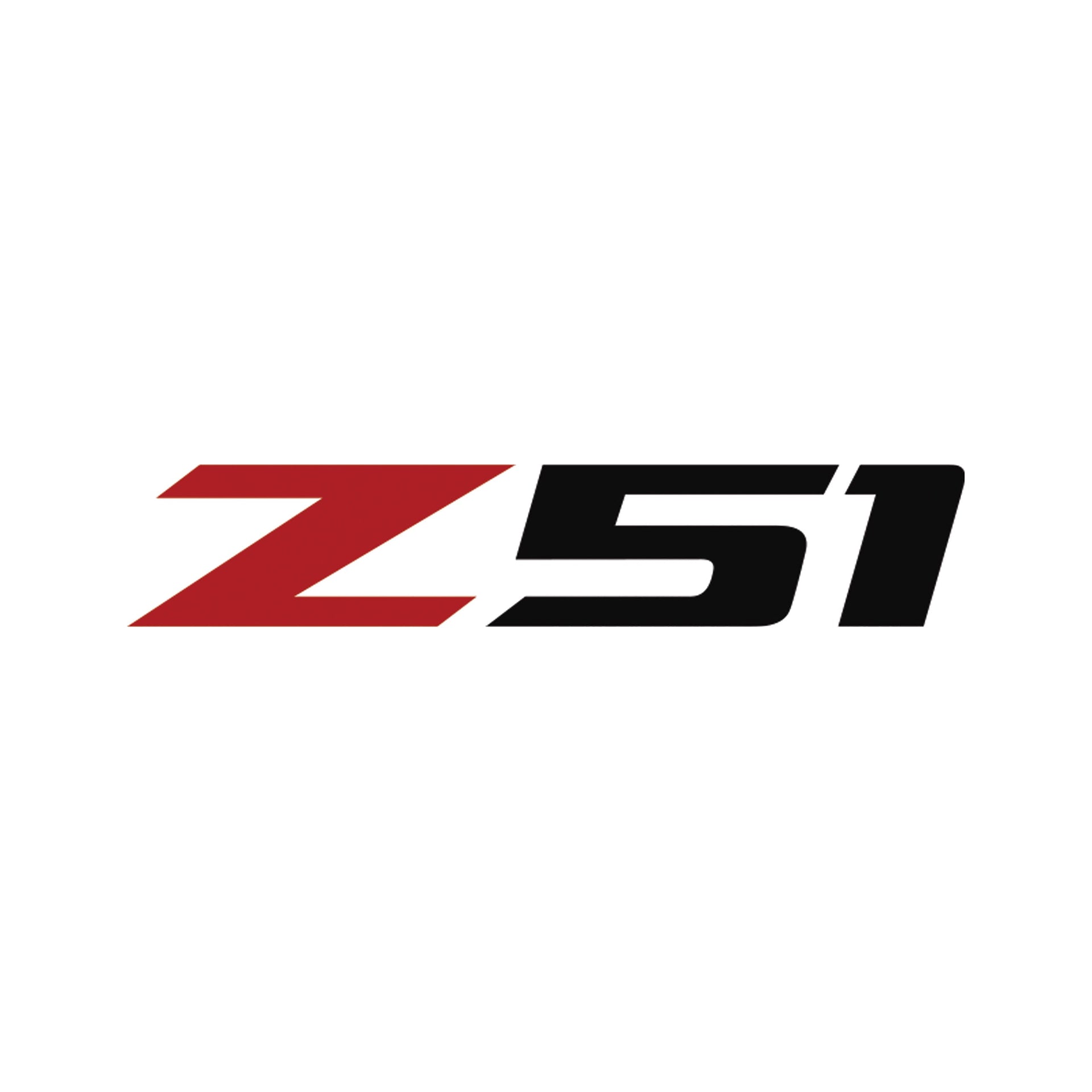 2014-2019 Corvette Z51 Rear Bumper Decal - Single Gloss Red Z Gloss Black 51 - CA-78650-Corvette-Store-Online