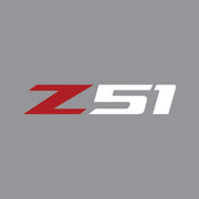 2014-2019 Corvette Z51 Rear Bumper Decal - Single Gloss Red Z Gloss White 51 - CA-78651-Corvette-Store-Online
