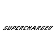 2015-2019 Corvette Clear Center Wicker Bill Decal - Gloss Black Supercharged Text - CA-78674-Corvette-Store-Online