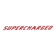2015-2019 Corvette Clear Center Wicker Bill Decal - Gloss Red Supercharged Text - CA-78675-Corvette-Store-Online