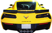 2015-2019 Corvette Clear Center Wicker Bill Decal - Gloss Green Custom Lettering - CA-78680-Corvette-Store-Online