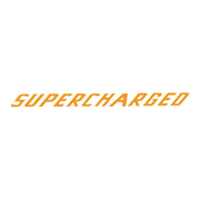 2015-2019 Corvette Clear Center Wicker Bill Decal - Gloss Orange Supercharged Text - CA-78681-Corvette-Store-Online