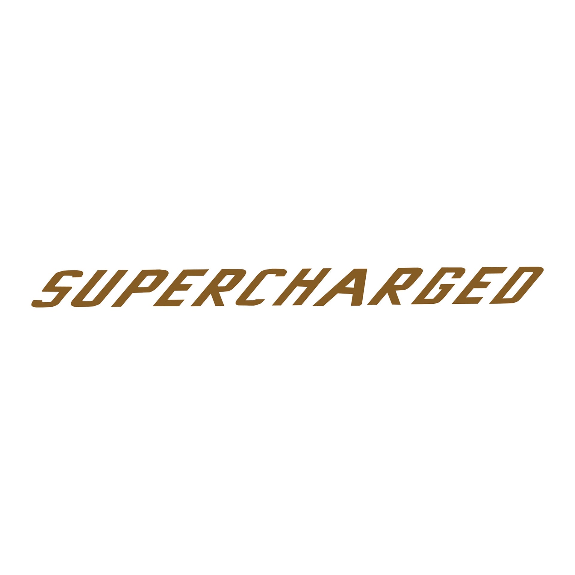 2015-2019 Corvette Clear Center Wicker Bill Decal - Gloss Metallic Gold Supercharged Text - CA-78684-Corvette-Store-Online