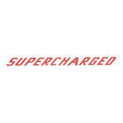 2015-2019 Corvette Clear Center Wicker Bill Decal - Red Gloss Carbon Fiber Supercharged Text - CA-78686-Corvette-Store-Online