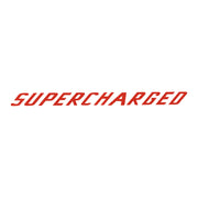 2015-2019 Corvette Clear Center Wicker Bill Decal - Red Faux Leather Supercharged Text - CA-78689-Corvette-Store-Online