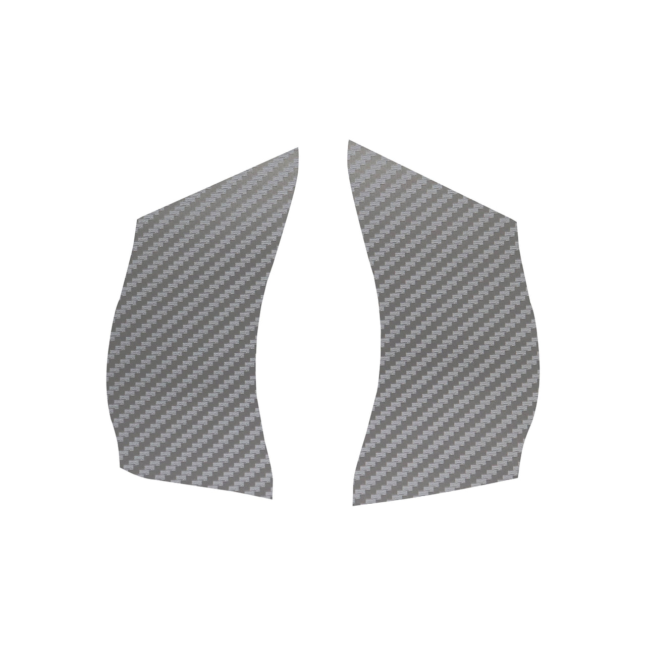 2005-2013 Corvette Steering Wheel Decal - Silver Carbon Fiber Txtrd No Bluetooth No Radio Buttons - CA-78759-Corvette-Store-Online