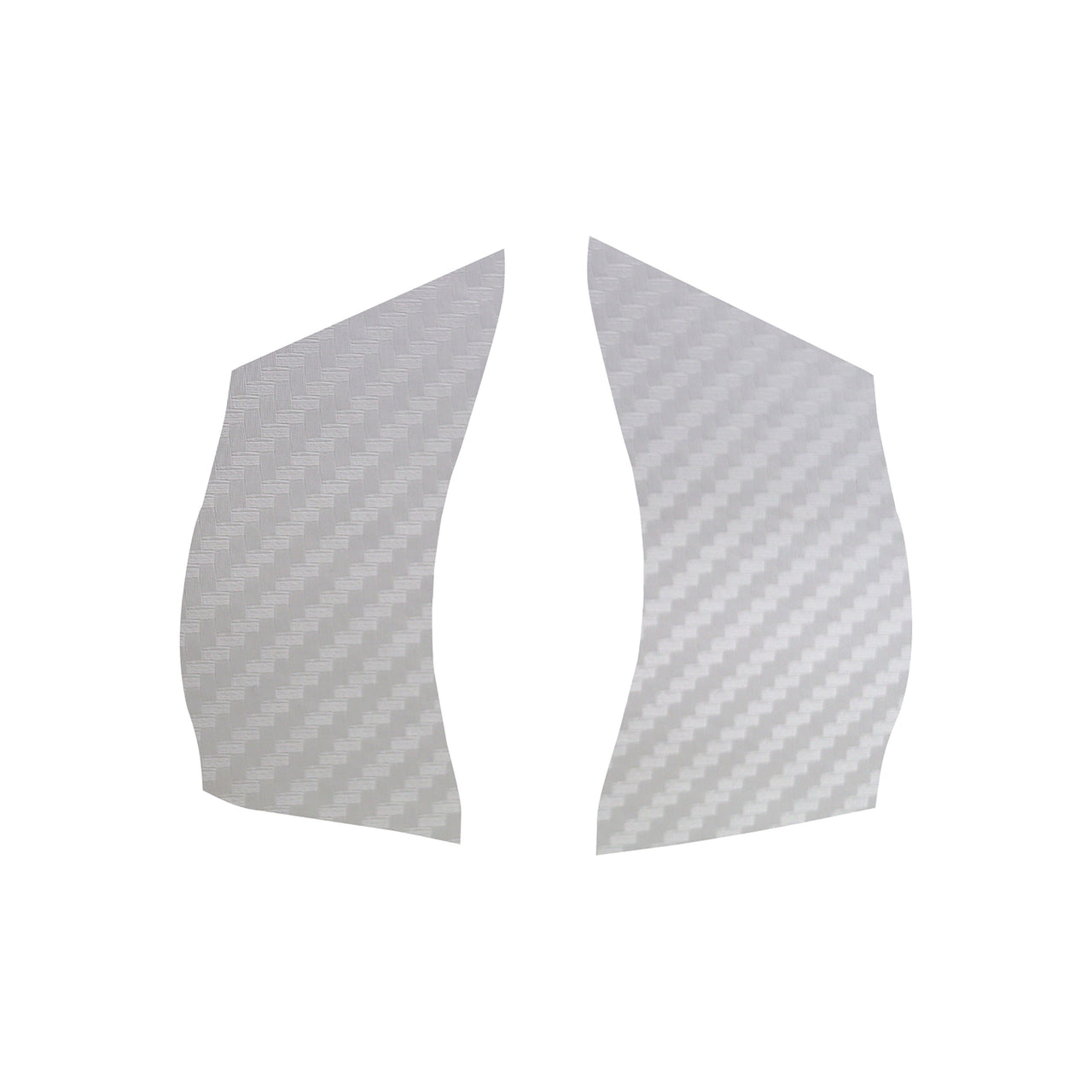 2005-2013 Corvette Steering Wheel Decal - White Carbon Fiber No Bluetooth No Radio Buttons - CA-78761-Corvette-Store-Online