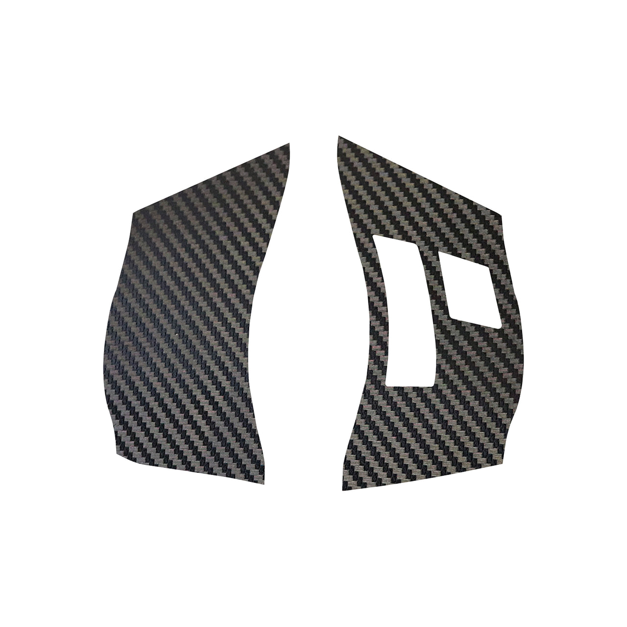 2005-2013 Corvette Steering Wheel Decal - Black Gloss Carbon Fiber No Bluetooth Yes Radio Buttons - CA-78763-Corvette-Store-Online