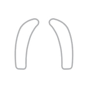 2005-2013 Corvette Dash Cluster Switch Trim Overlay Decal - Pair Gloss Gray - CA-78807-Corvette-Store-Online