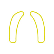 2005-2013 Corvette Dash Cluster Switch Trim Overlay Decal - Pair Matte Yellow - CA-78818-Corvette-Store-Online