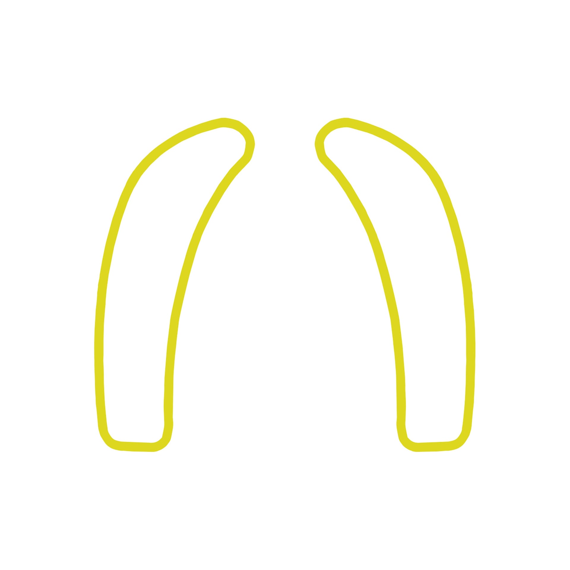 2005-2013 Corvette Dash Cluster Switch Trim Overlay Decal - Pair Matte Yellow - CA-78818-Corvette-Store-Online