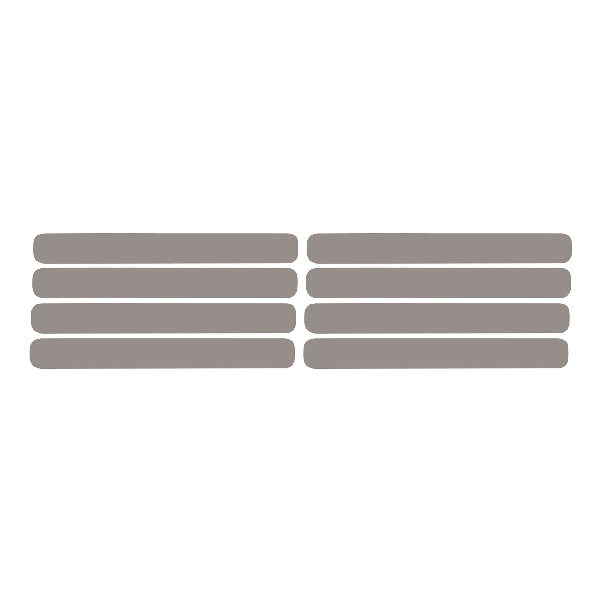 1991-1994 Corvette Side Vent Louver Decals - 8 Pieces Gloss Silver - CA-78847-Corvette-Store-Online