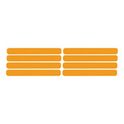 1991-1994 Corvette Side Vent Louver Decals - 8 Pieces Gloss Orange - CA-78849-Corvette-Store-Online