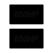 2014-2019 Corvette Airbag Warning Cover - Pair Gloss Black Gloss Black 650HP - CA-78890-Corvette-Store-Online