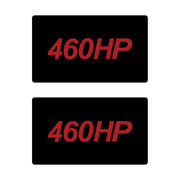 2014-2019 Corvette Airbag Warning Cover - Pair Gloss Black Gloss Red 460HP - CA-78893-Corvette-Store-Online