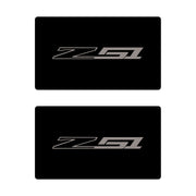 2014-2019 Corvette Airbag Warning Cover - Pair Gloss Black Gloss Silver Z51 - CA-78896-Corvette-Store-Online